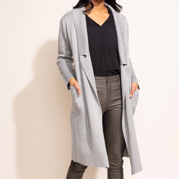 Pink Martini Sweaters - NWT! - Pink Martini | The Aria Coatigan in Gray